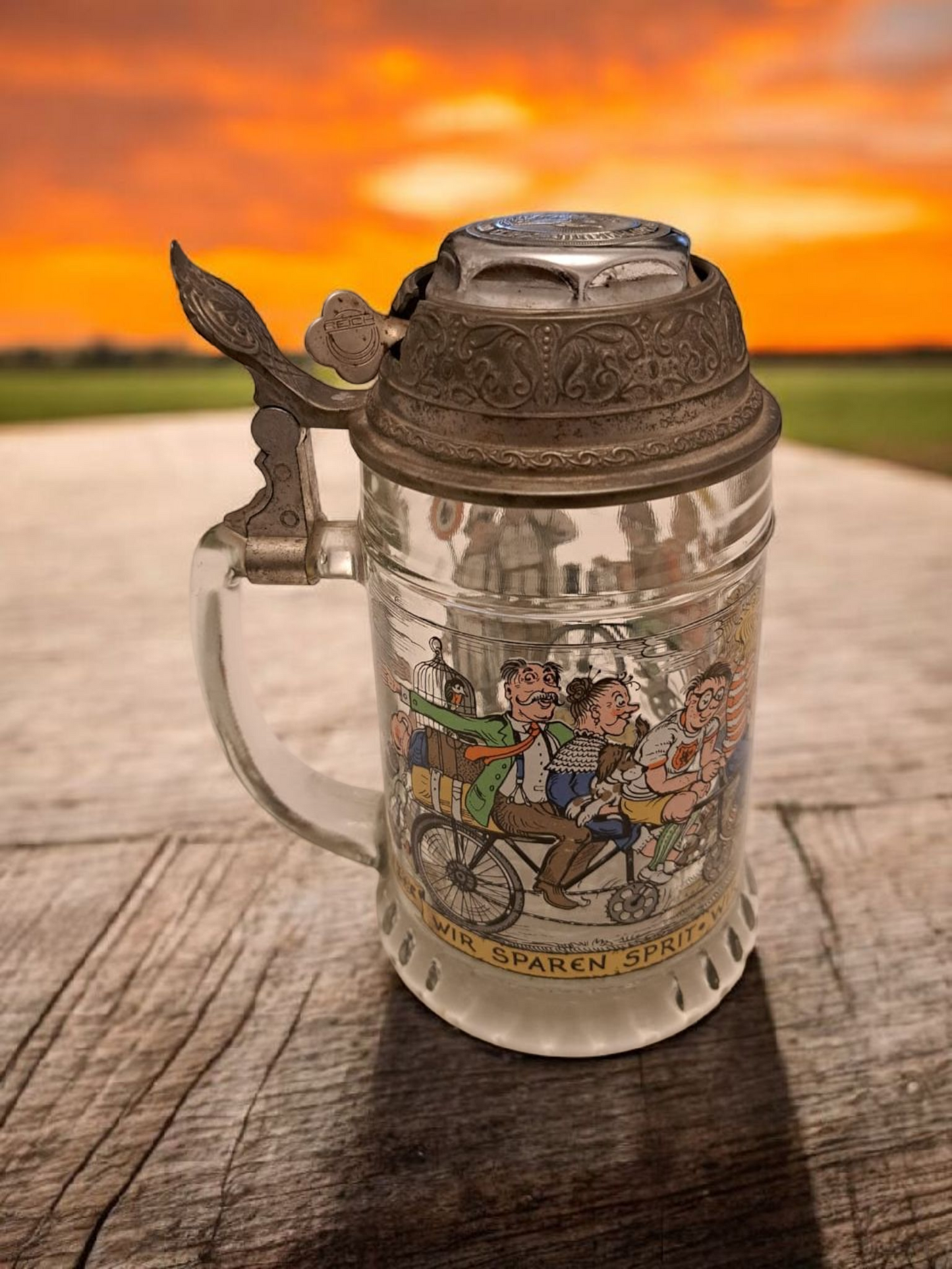 Halbă de bere de epocă – Radlerseidel, Germania de Vest