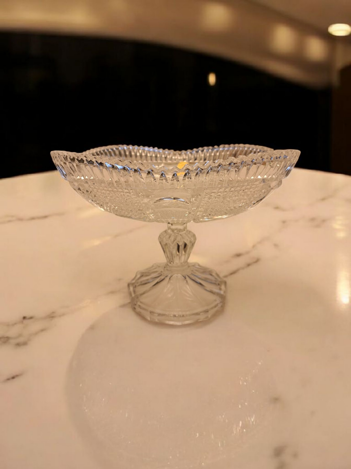 Fructiera din Cristal cu Picior Inalt - Bleikristall