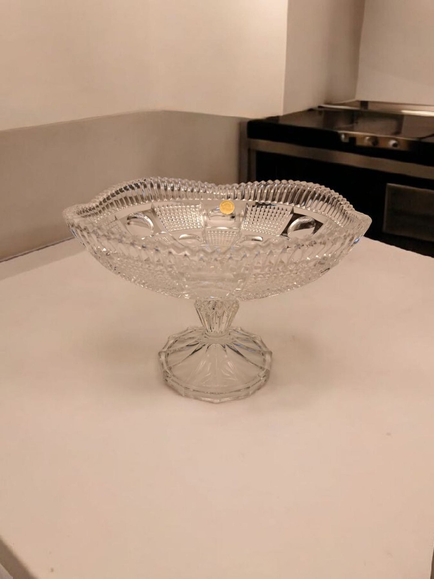Fructiera din Cristal cu Picior Inalt - Bleikristall