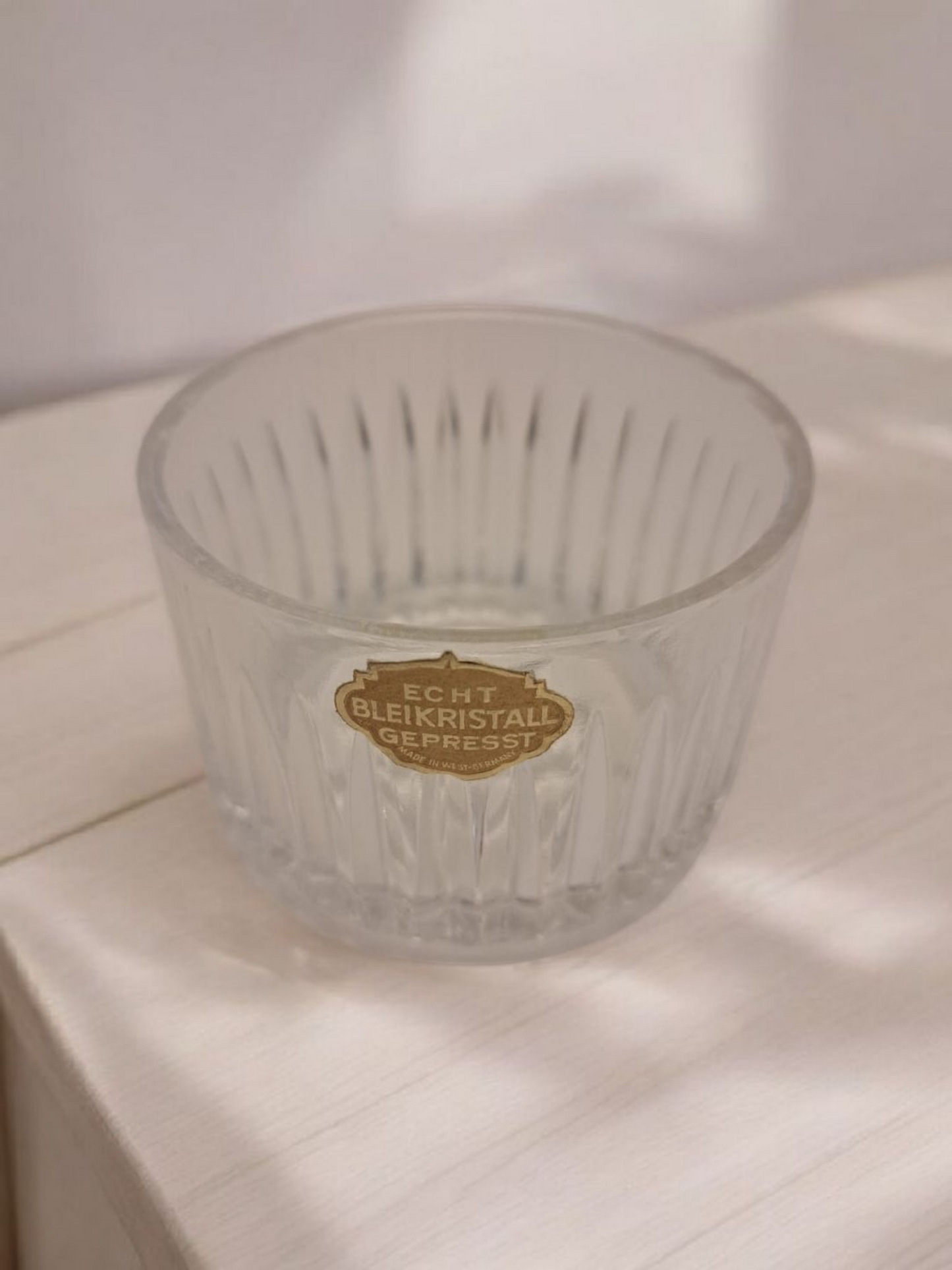 Suport elegant pentru lumânări mici din cristal Echt Bleikristall