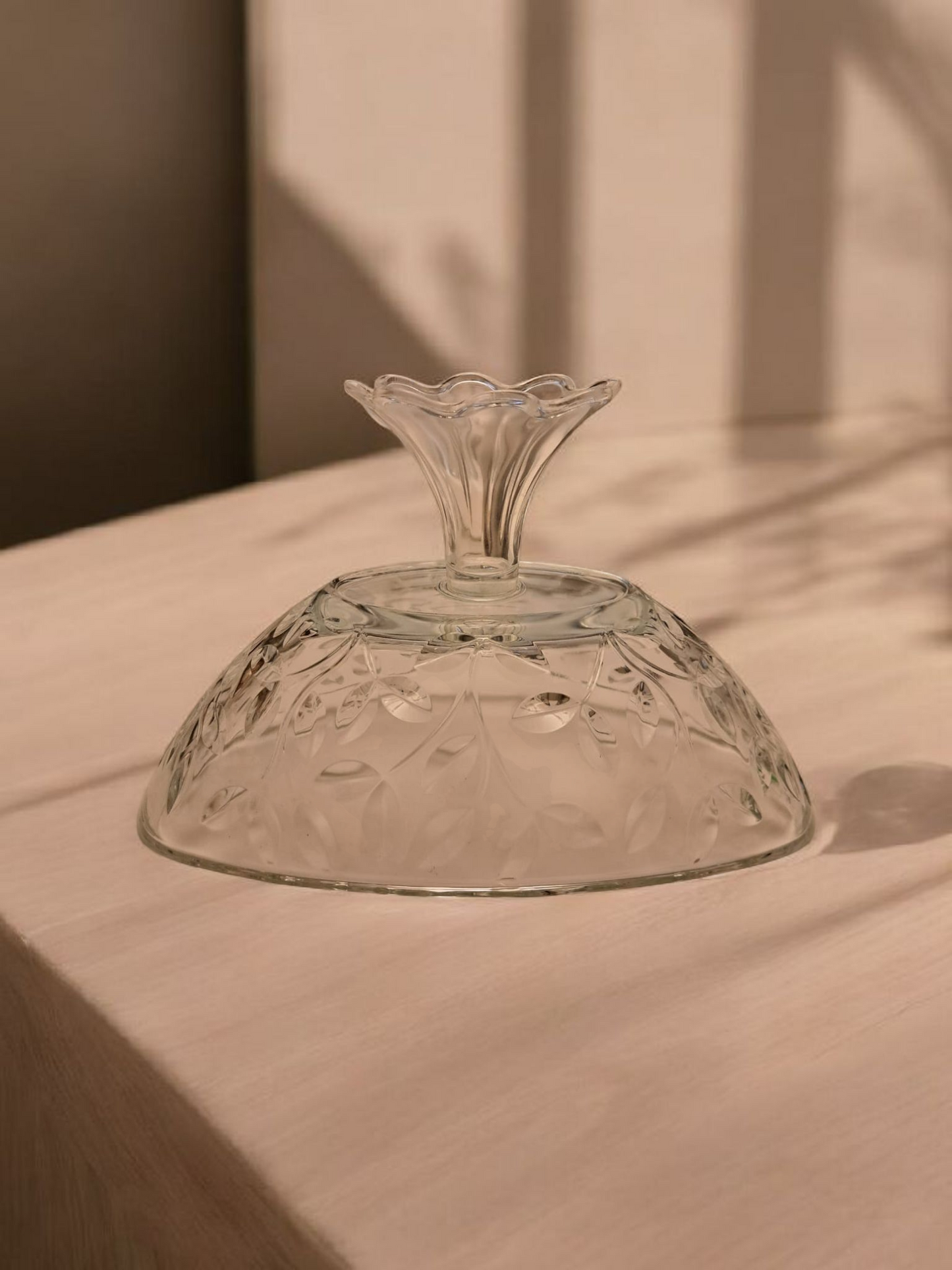 Vas cu picior Royal Crystal Rock Laurel Made in Italy
