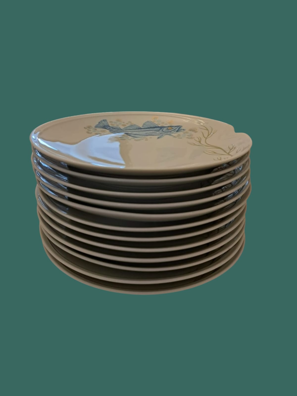 Set 12 Farfurii Kaiser Porzellan Germany – Seria Domino Poseidon