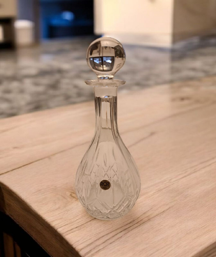 Decantor Opera RCR Royal Cristal Rock 24% - Vintage Made in Italy - Cristal de 24% plumb / Transparent / Diametru: 12